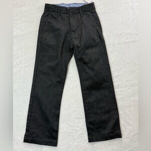 GAP Dark Heather Gray Slim-Leg Trousers -‎ boys 5 - adjustable waist - church